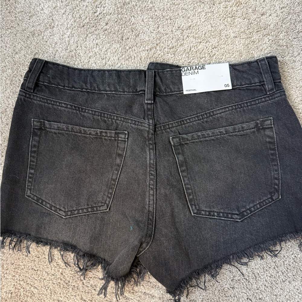 Garage Black Jean Shorts
